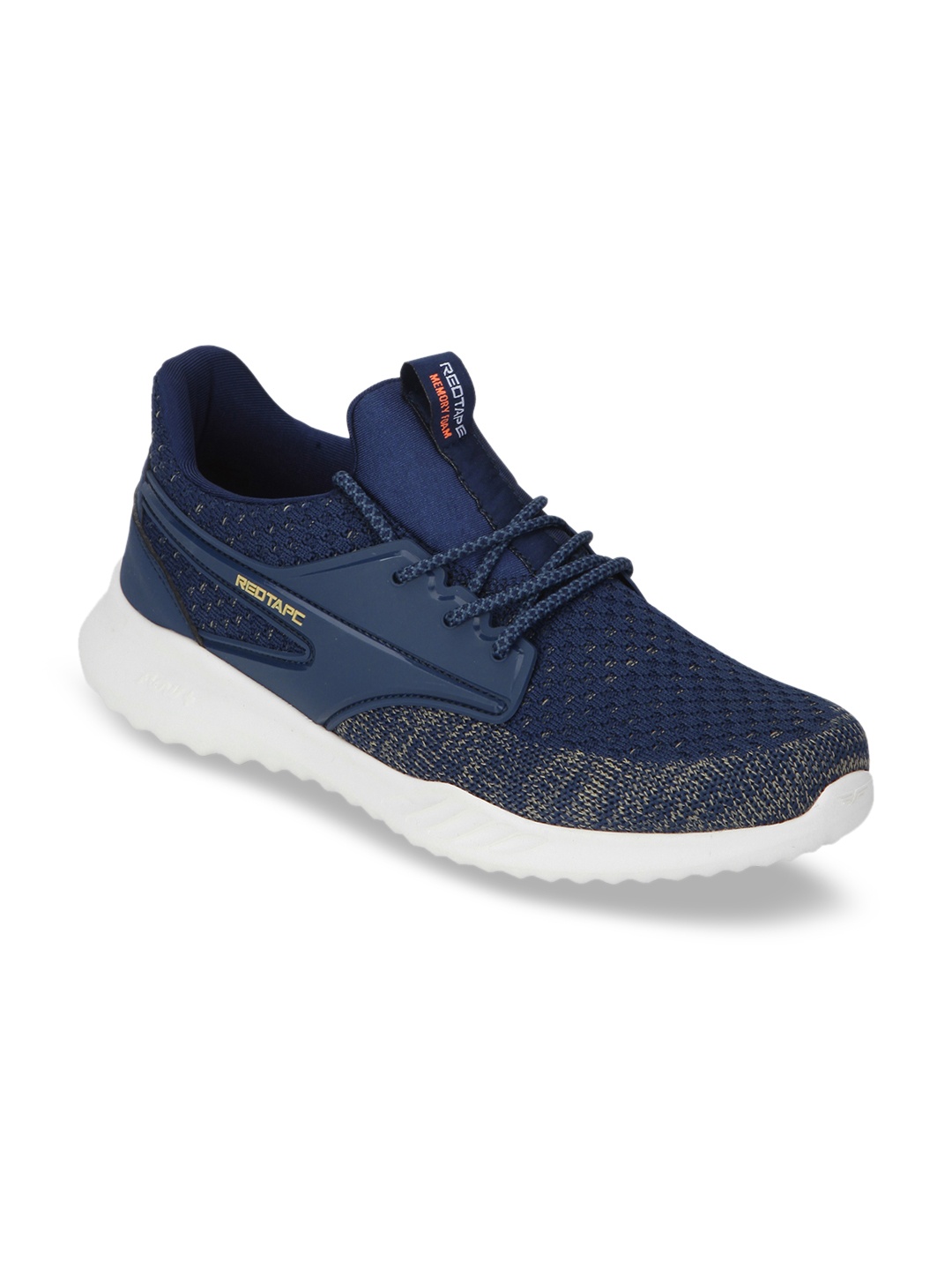 

Red Tape Men Navy Blue & Grey Textile Walking Shoes