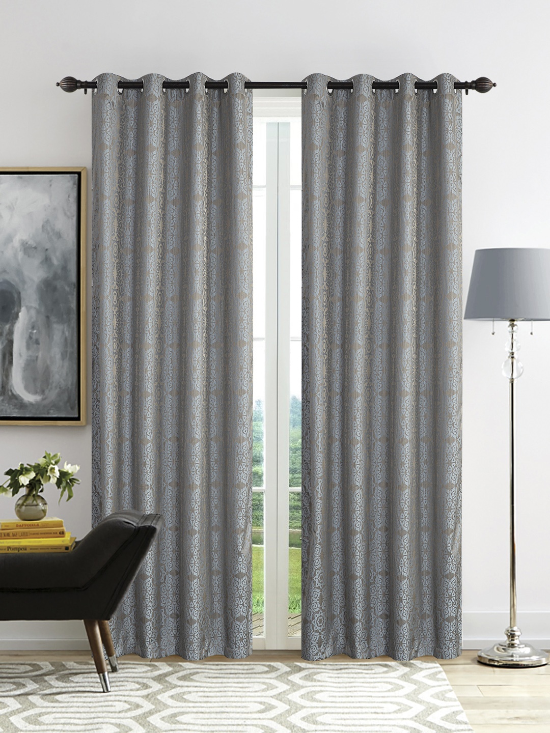 

Deco Window Blue Set of 2 Curtain Curtains