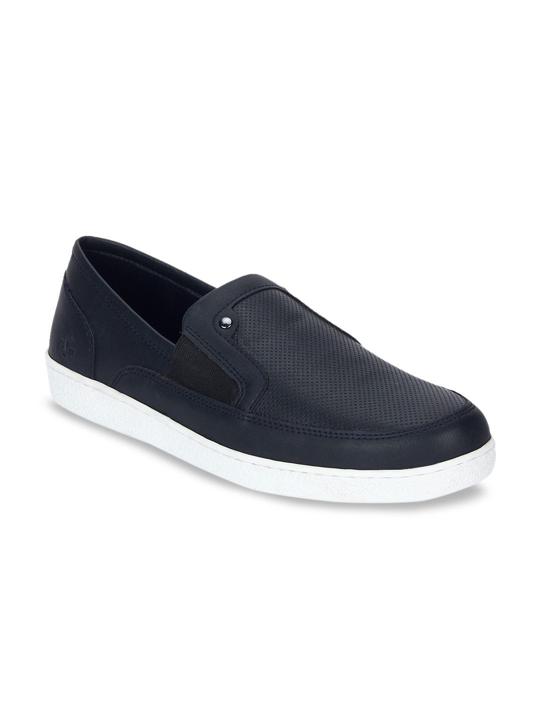 

Bond Street By Red Tape Men Navy Blue Slip-On Textured Sneakers