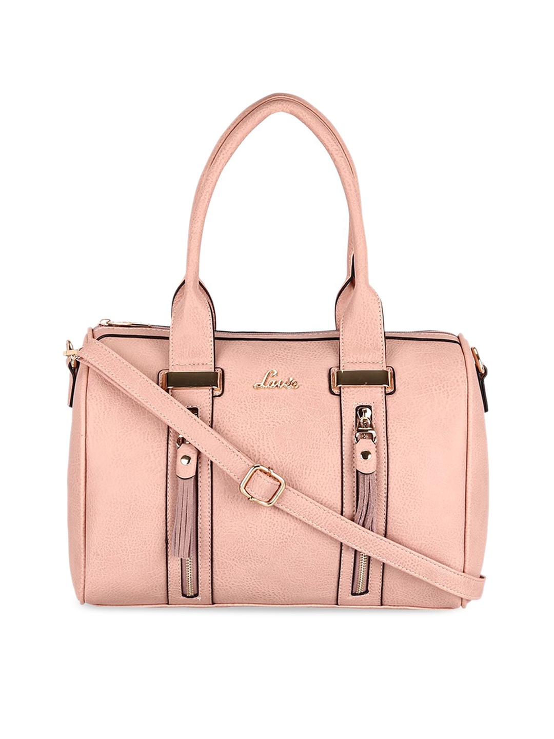 

Lavie Peach-Coloured Textured Sling Bag