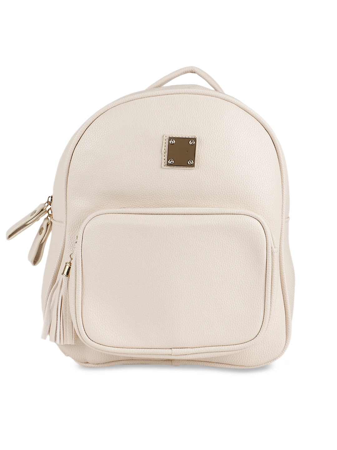 

People Women Off-White Solid Backpack