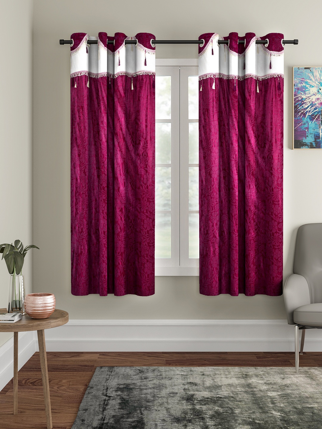 

Cortina Purple Set of 2 Window Curtains
