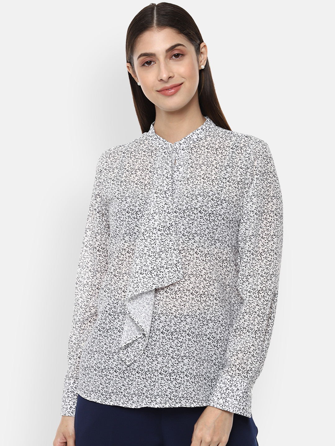 

Van Heusen Woman White Printed Top