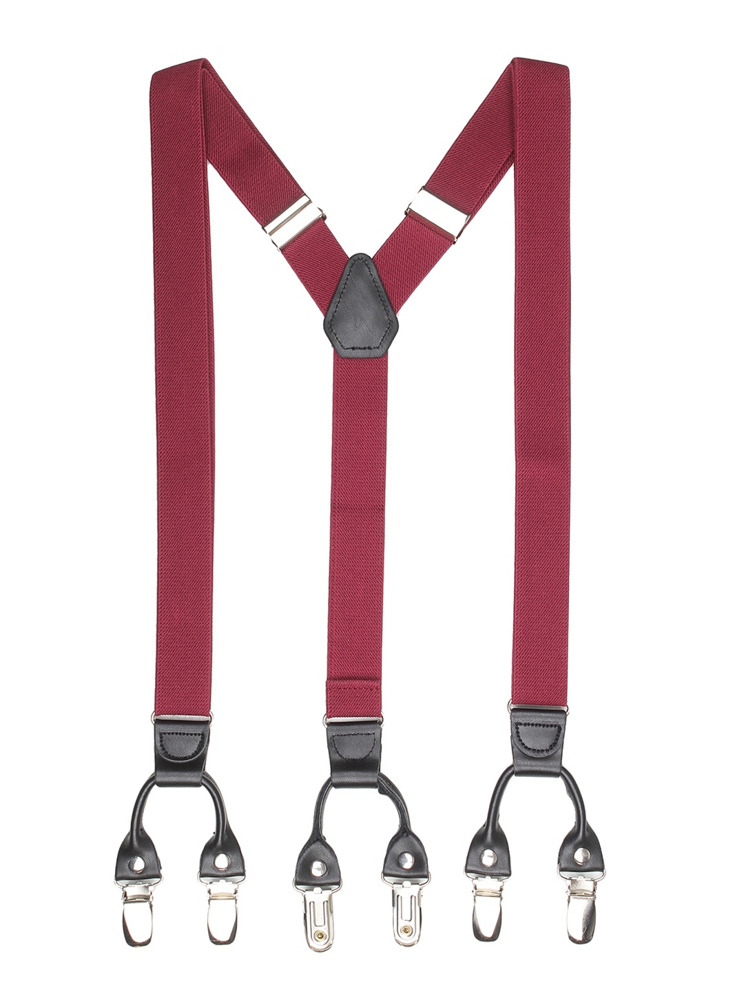 

Alvaro Castagnino Men Magenta Solid Suspenders