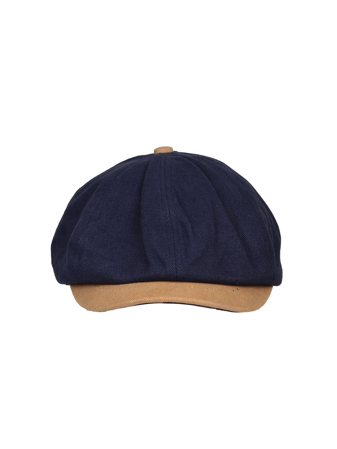 

FabSeasons Unisex Navy Blue & Beige Solid Ascot Cap