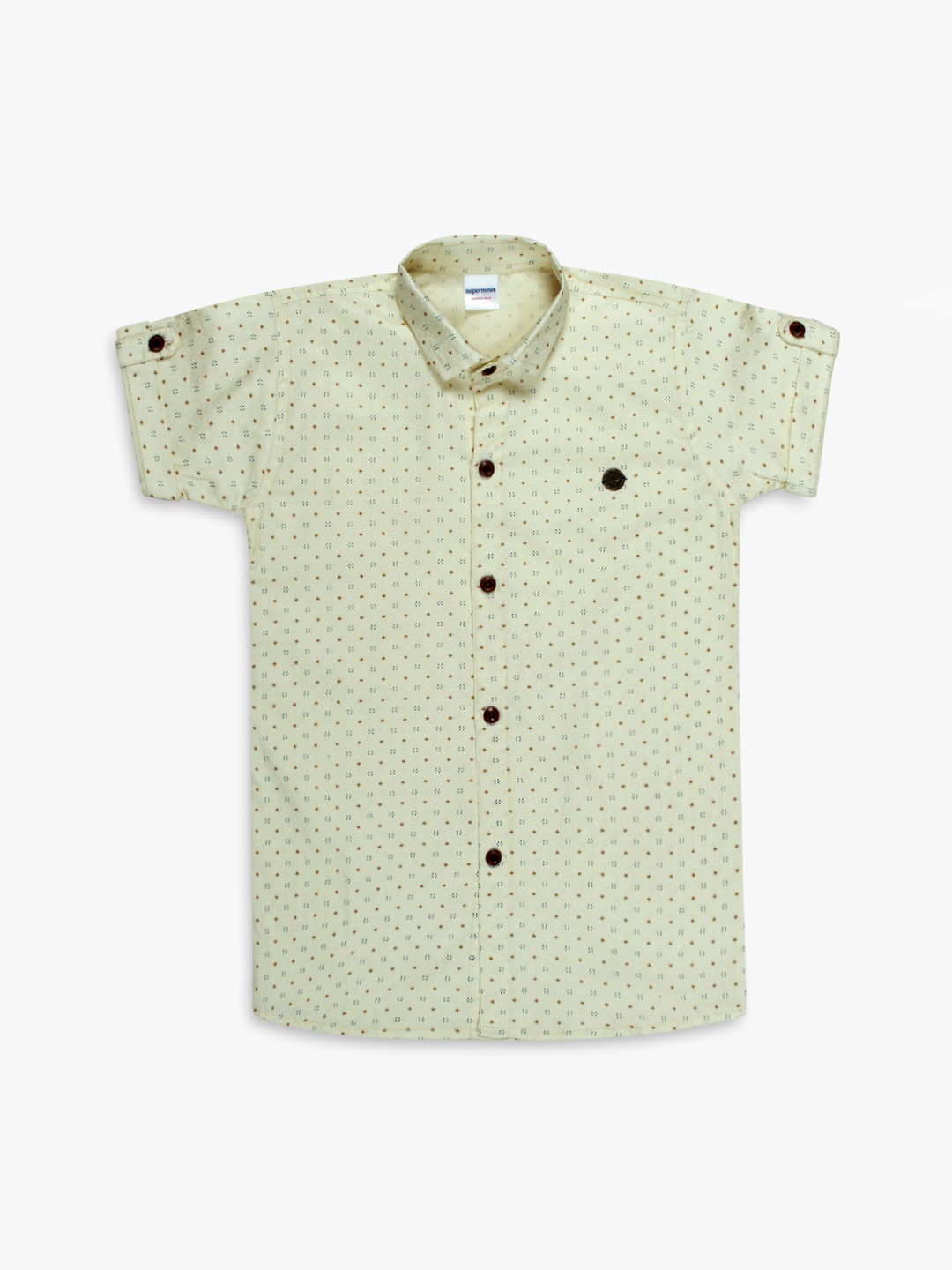 

Superminis Boys Lime Green & Black Regular Fit Printed Casual Shirt