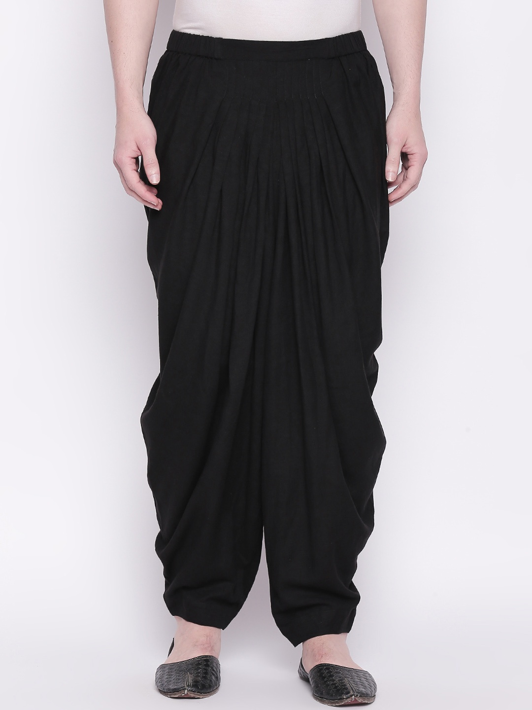 

indus route by Pantaloons Men Black Solid Dhoti Pants