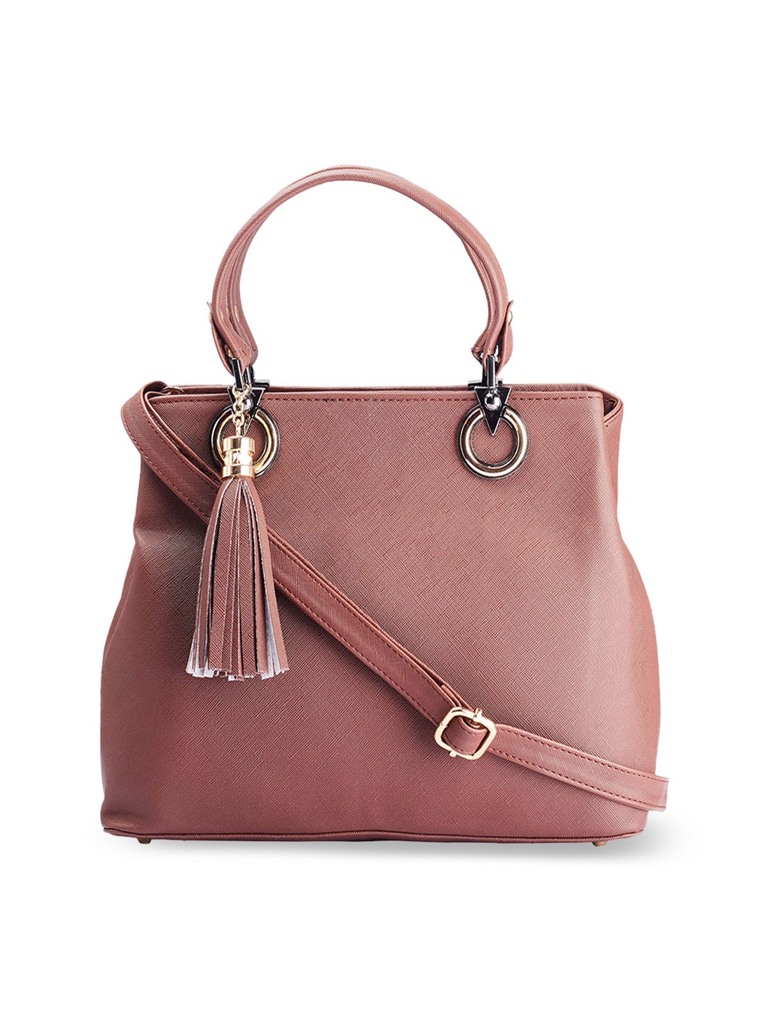 

LEGAL BRIBE Brown Solid Handheld Bag