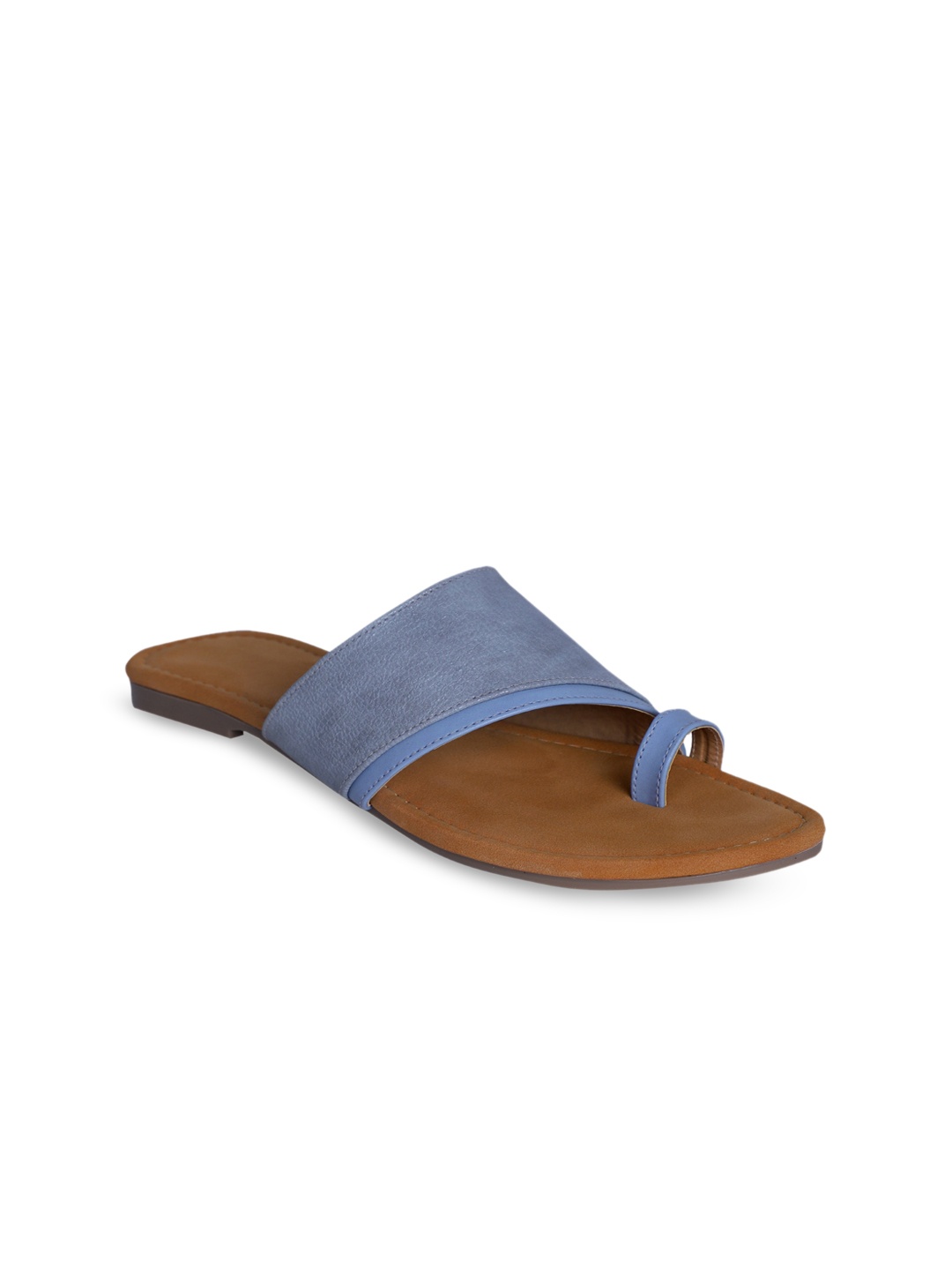 

PANAHI Women Blue Solid One Toe Flats