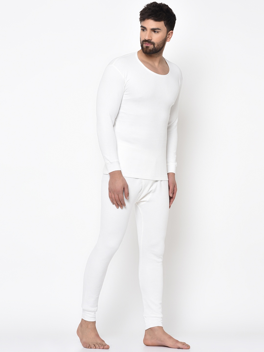 

ARMISTO Men White Quilted Thermal Set