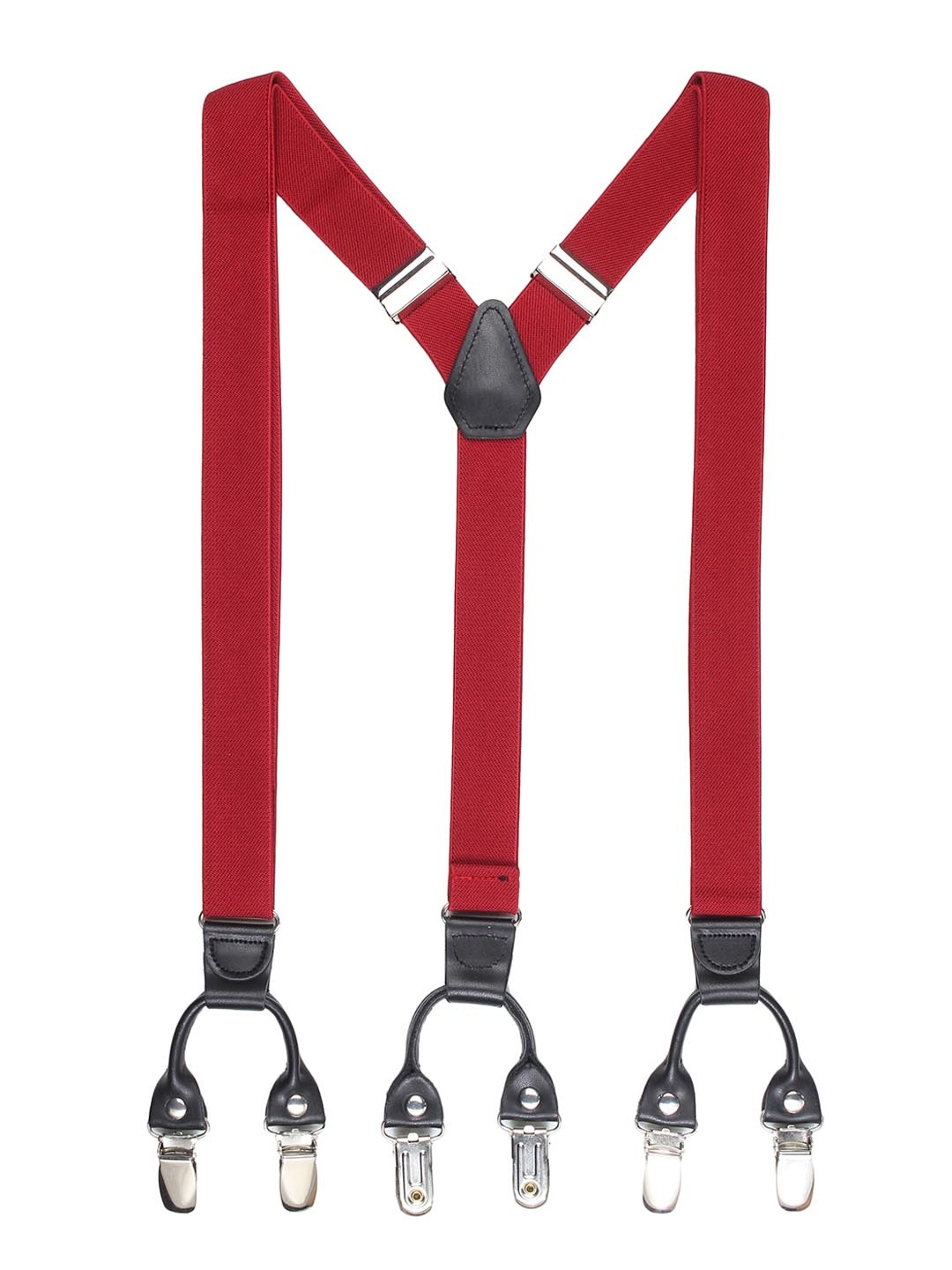 

Alvaro Castagnino Men Red Solid Suspenders