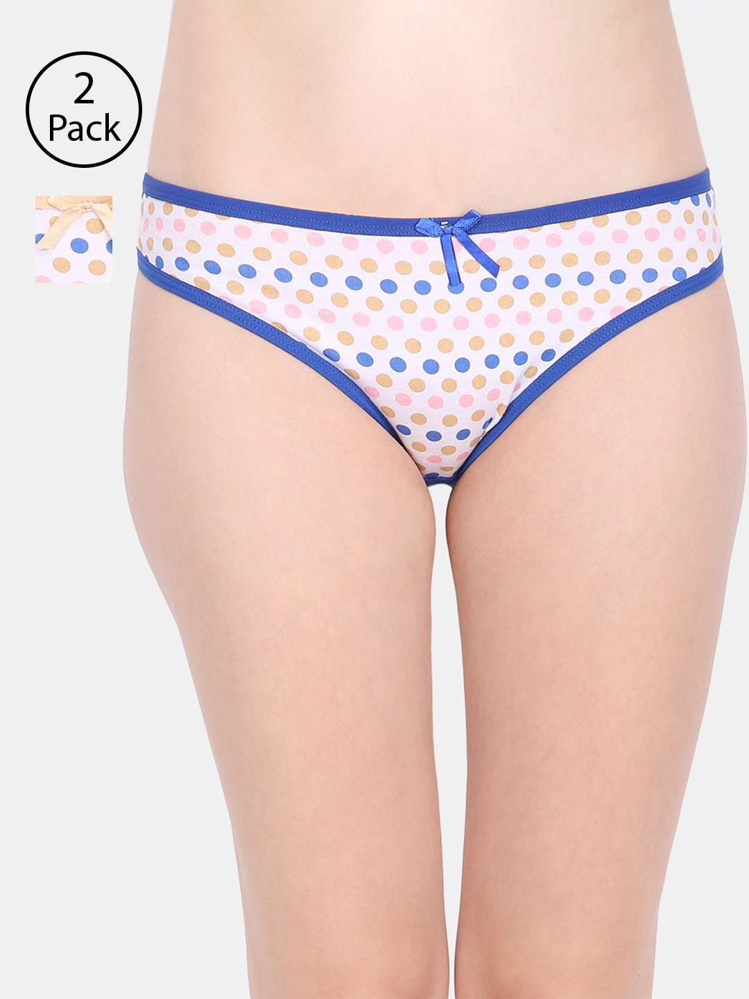 

Ms.Lingies Women Pack of 2 Assorted Basic Briefs MSP007, Blue