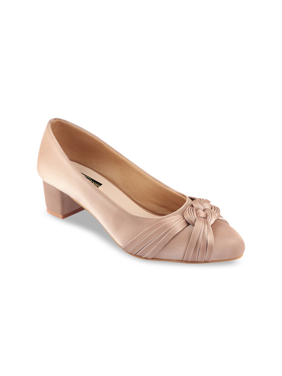

Shoetopia Women Peach-Coloured Solid Pumps