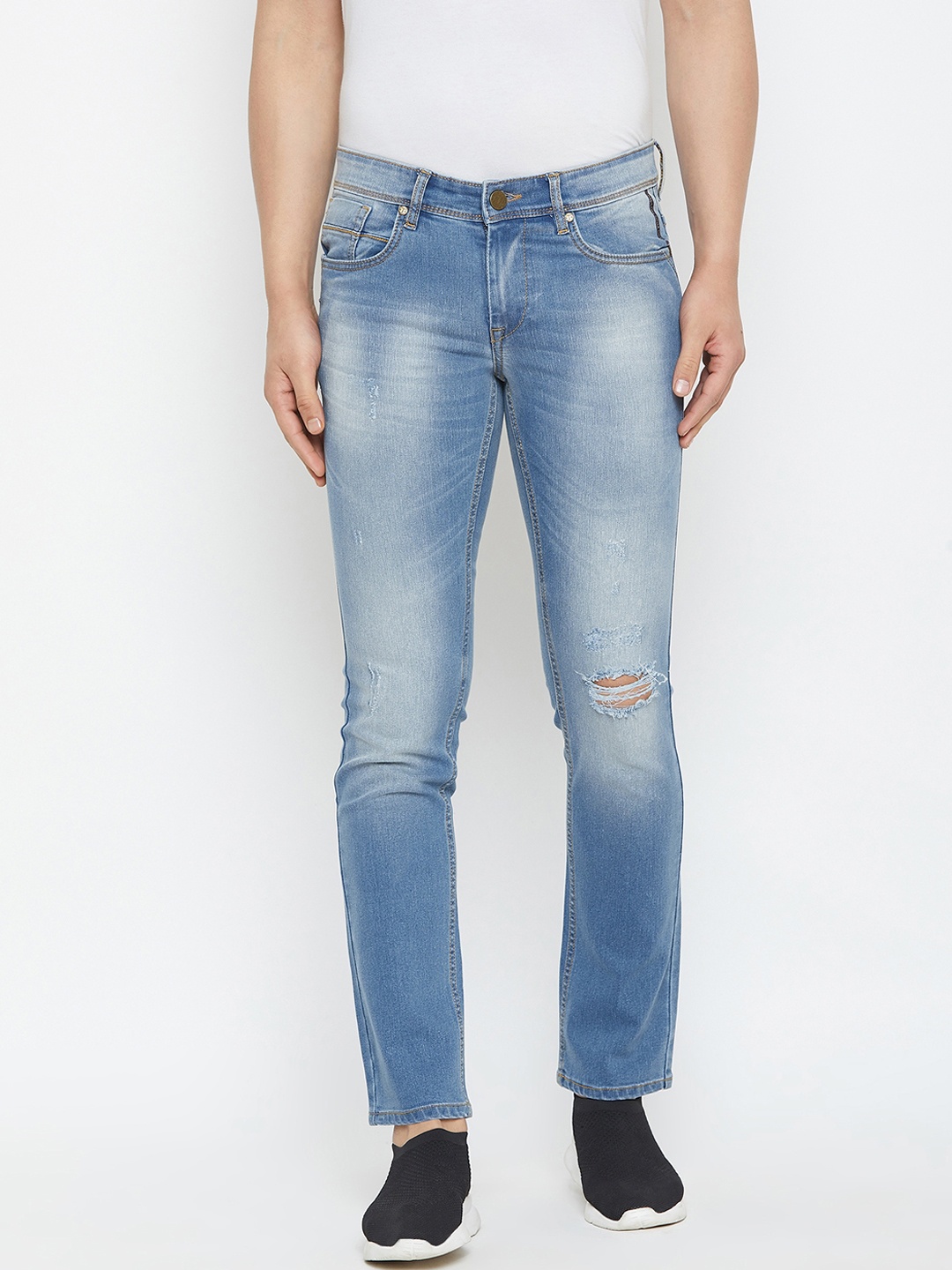 

Canary London Men Blue Slim Fit Low-Rise Mildly Distressed Stretchable Jeans