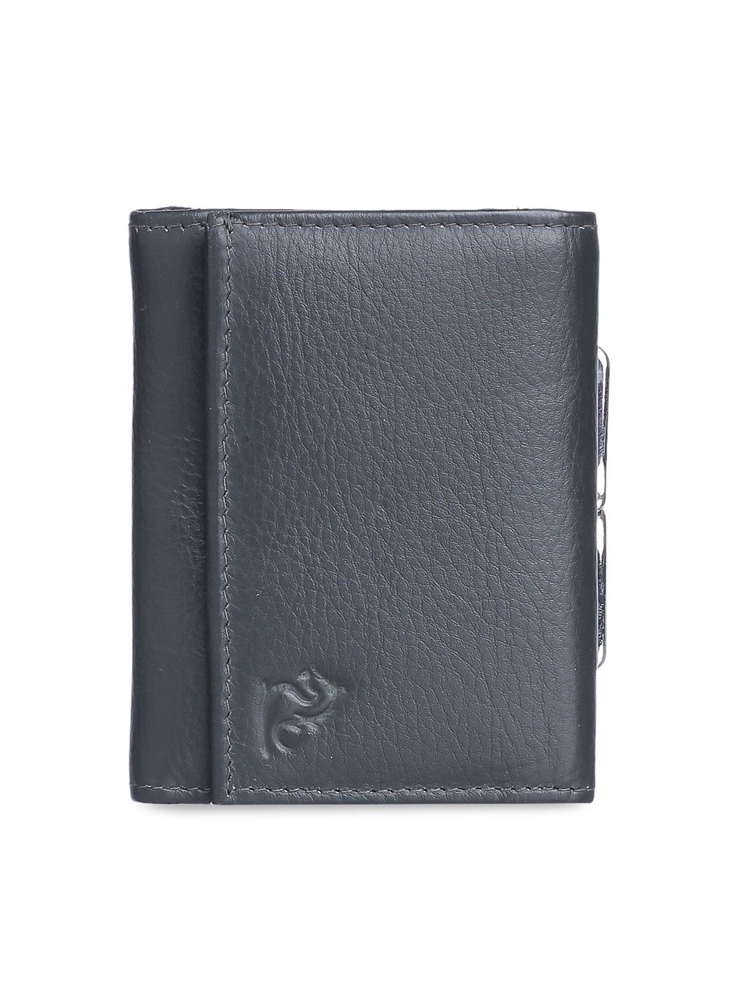 

Kara Women Olive Green Leather Solid Three Fold Wallet