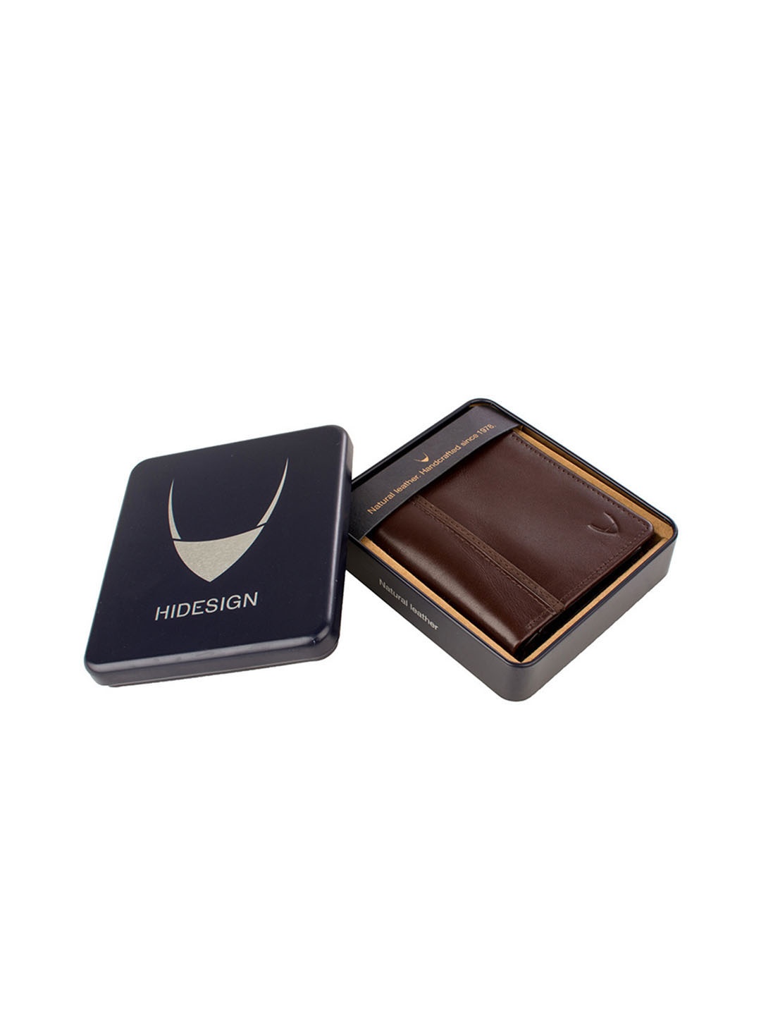 

Hidesign Men Brown Solid Two Fold Leather Wallet