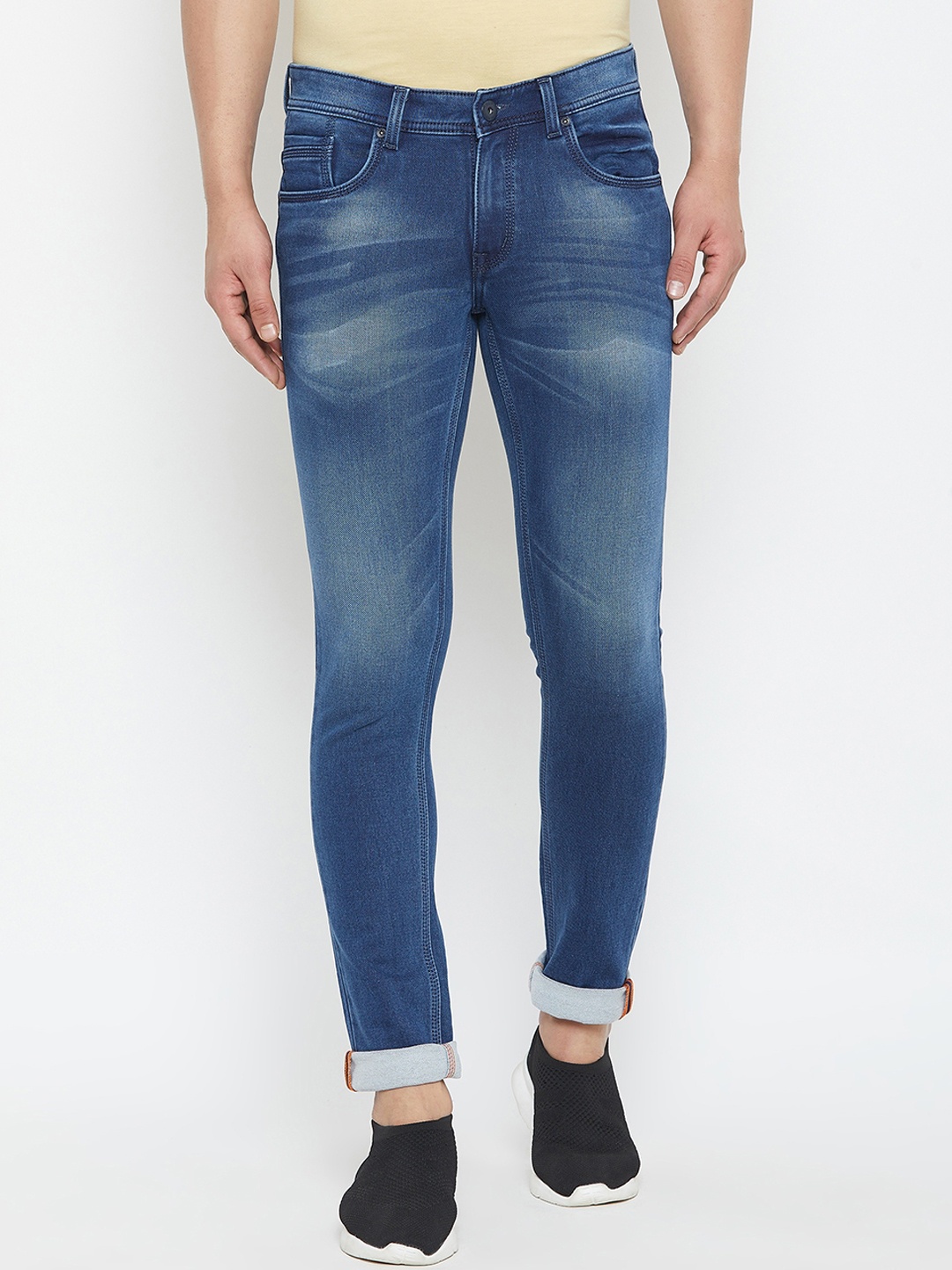 

American Archer Men Blue Skinny Fit Low-Rise Clean Look Stretchable Jeans