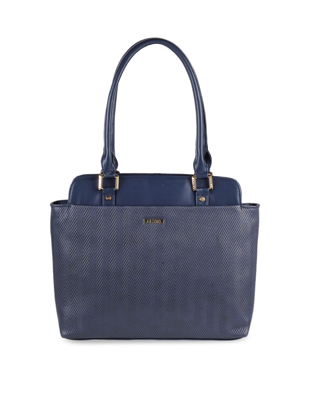 

Metro Blue Textured Shoulder Bag