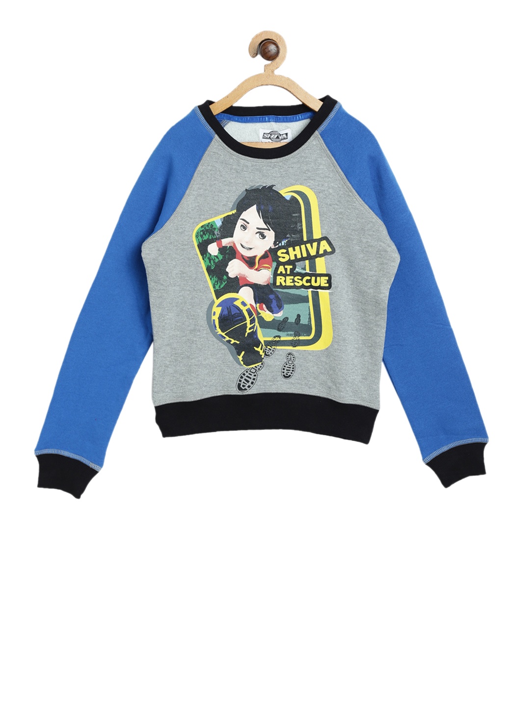

Shiva Boys Blue & Green Printed Sweatshirt