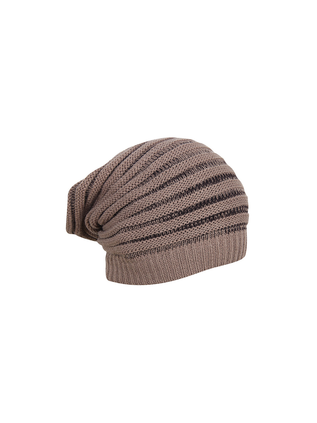 

FabSeasons Unisex Brown Self Design Beanie