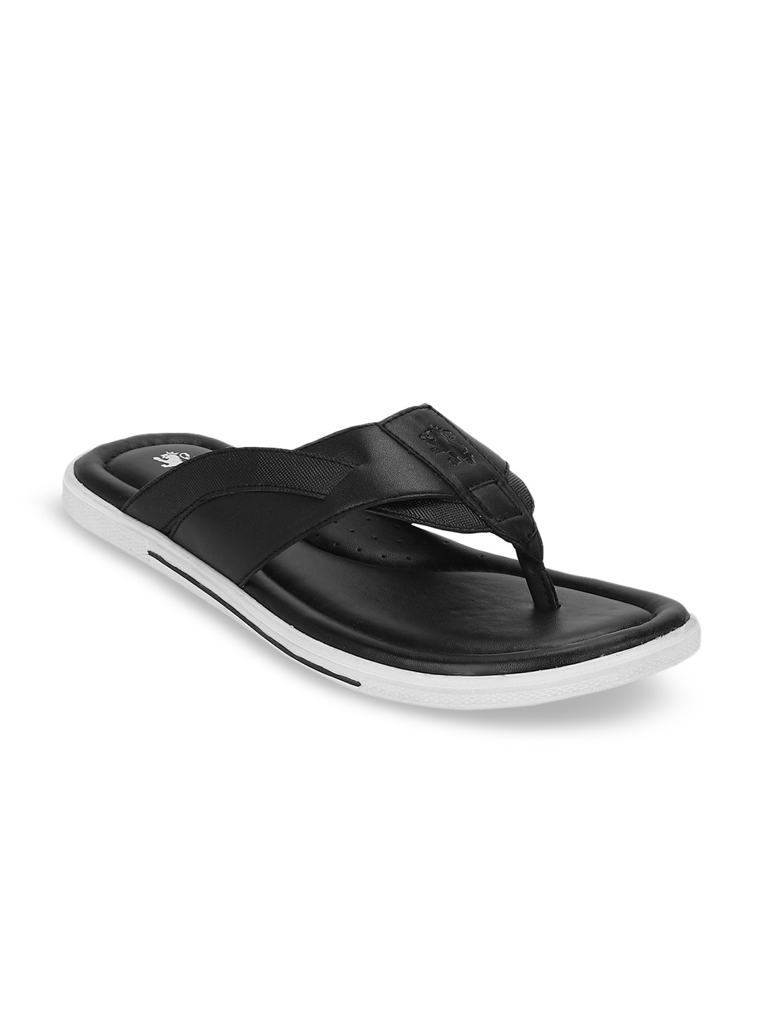

Red Tape Men Black Solid Sandals
