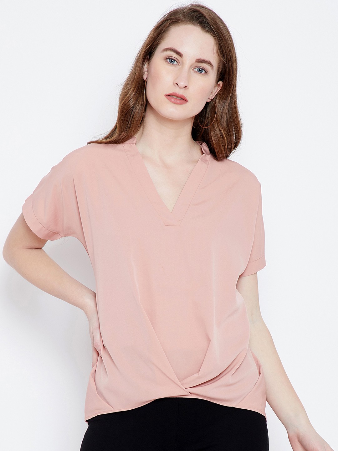 

Berrylush Women Pink Solid Top
