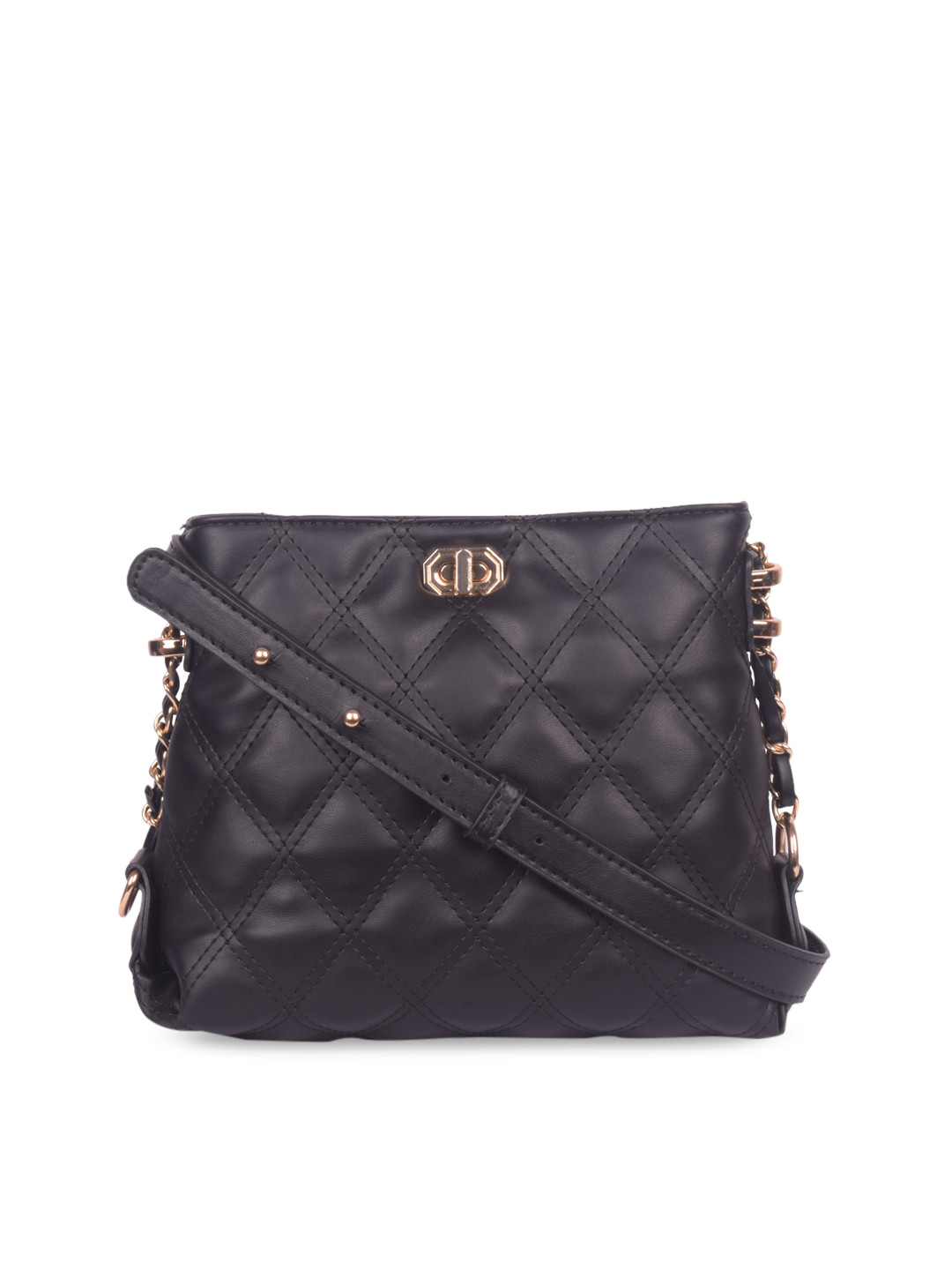 

Bagkok Black Textured Sling Bag