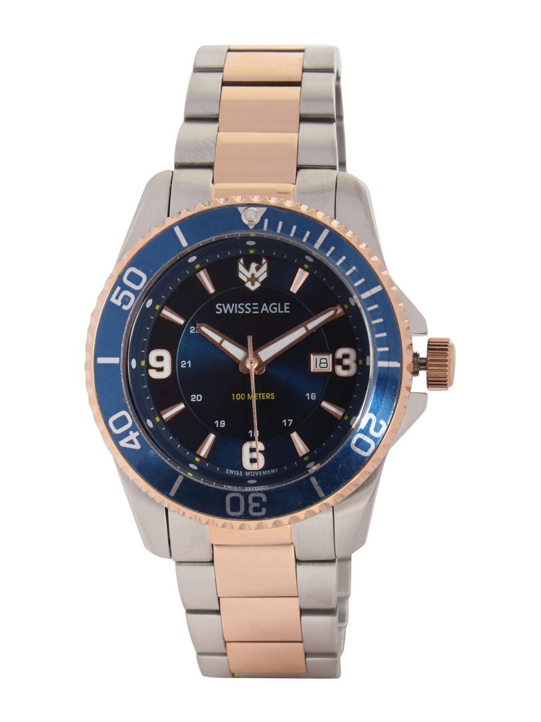 

Swiss Eagle Men Blue Analogue Watch SE-9171-11