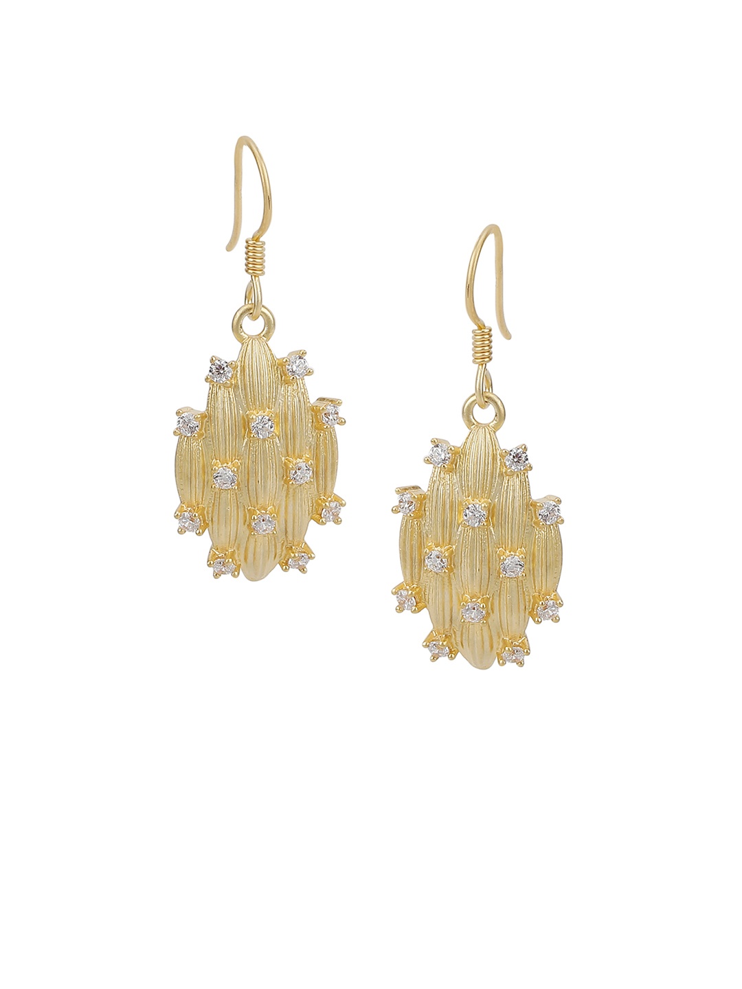 

Silgo Gold-Plated Cubic Zirconia Classic Drop Earrings