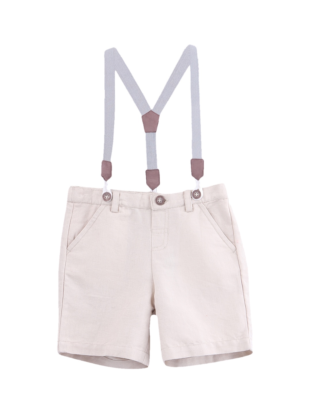 

Beebay Boys Beige Solid Regular Fit Regular Shorts
