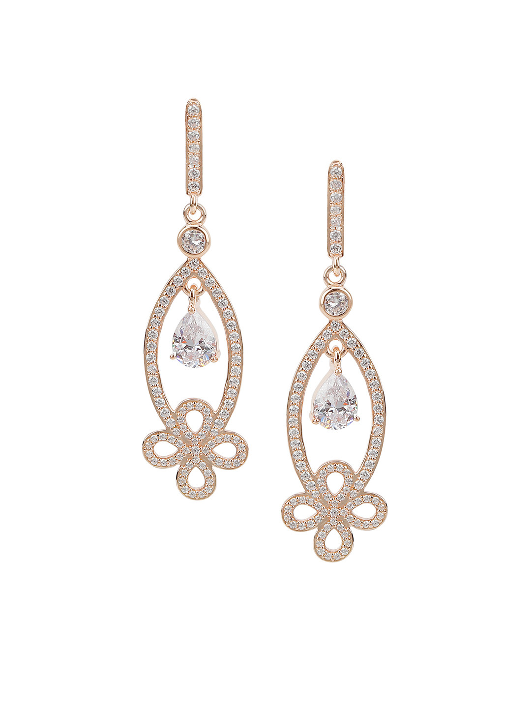 

Silgo Rose Gold Classic Drop Earrings