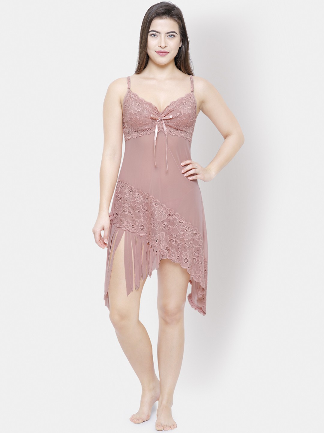 

FashionRack Brown Solid Baby Doll