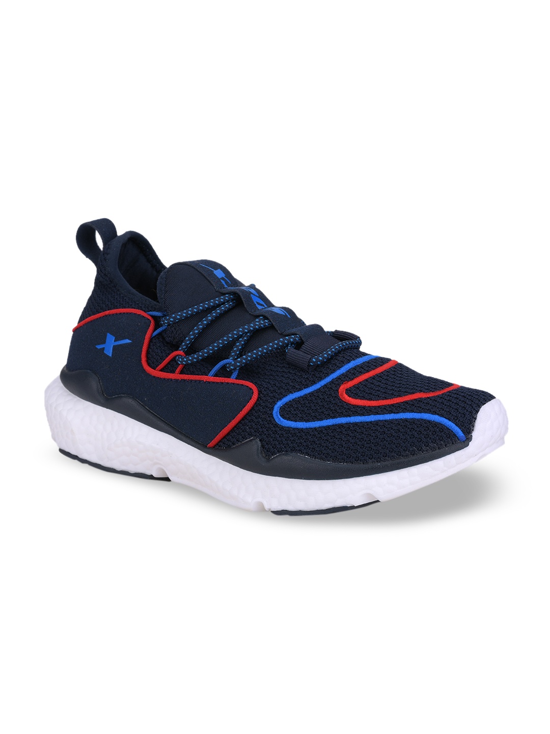 

Sparx Men Navy Blue & Red SM-445 Mesh Running Shoes