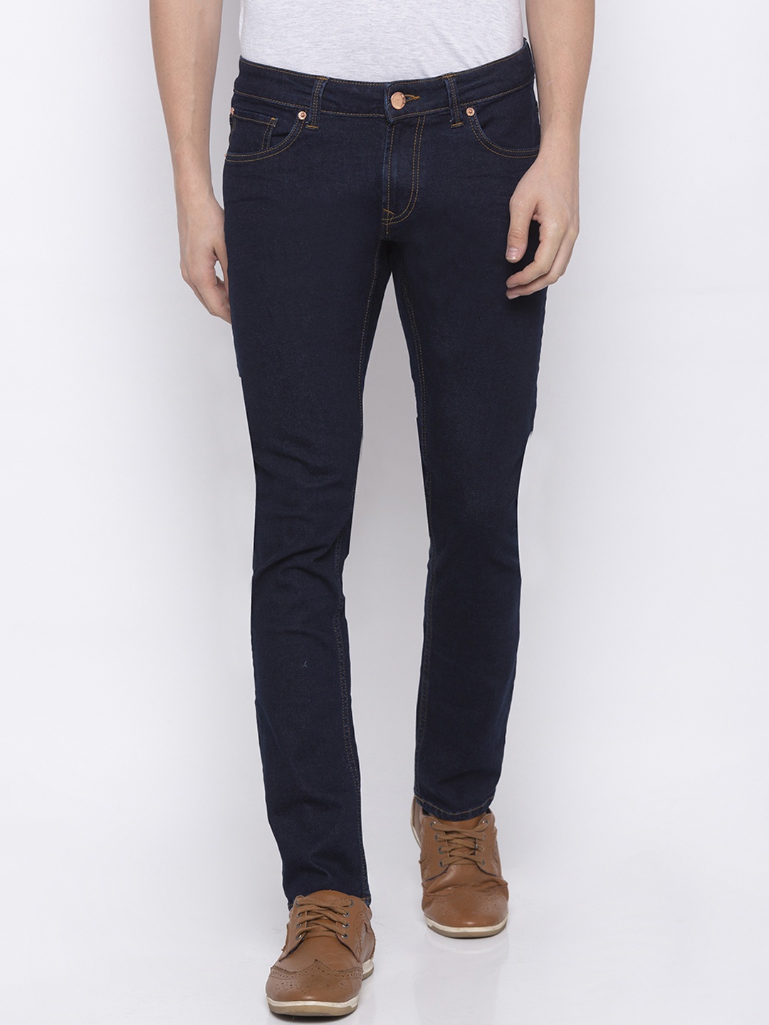 

SPYKAR Men Navy Blue Skinny Fit Low-Rise Clean Look Jeans