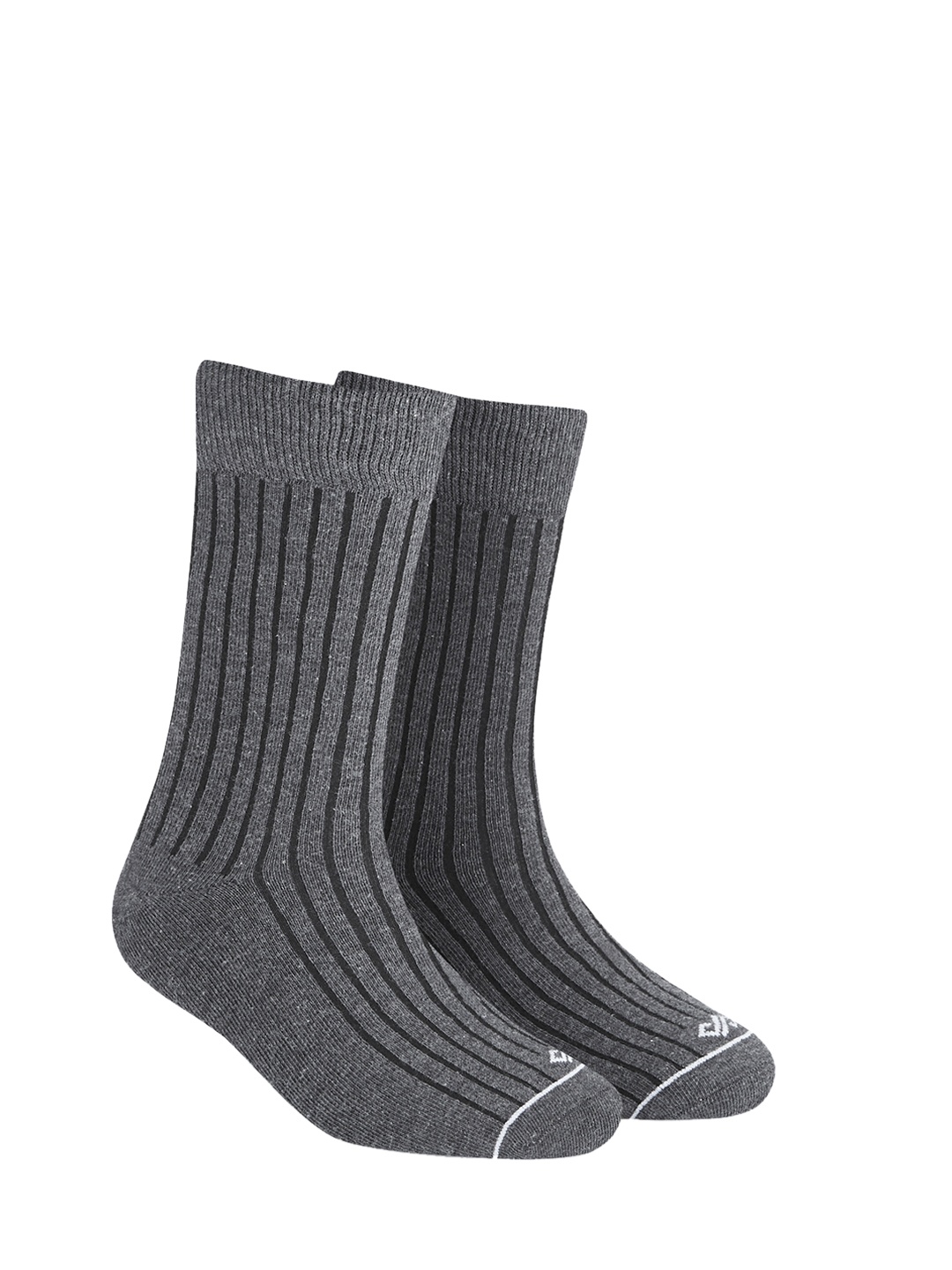 

Dynamocks Unisex Grey Solid Calf-Length Socks, Grey melange