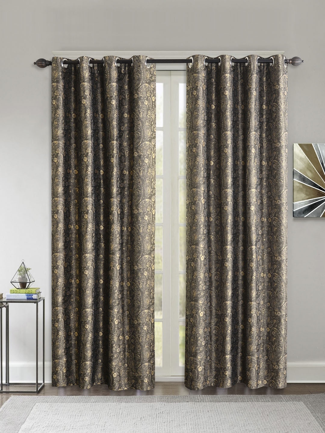 

Deco Window Brown Set of 2 Curtain Curtains