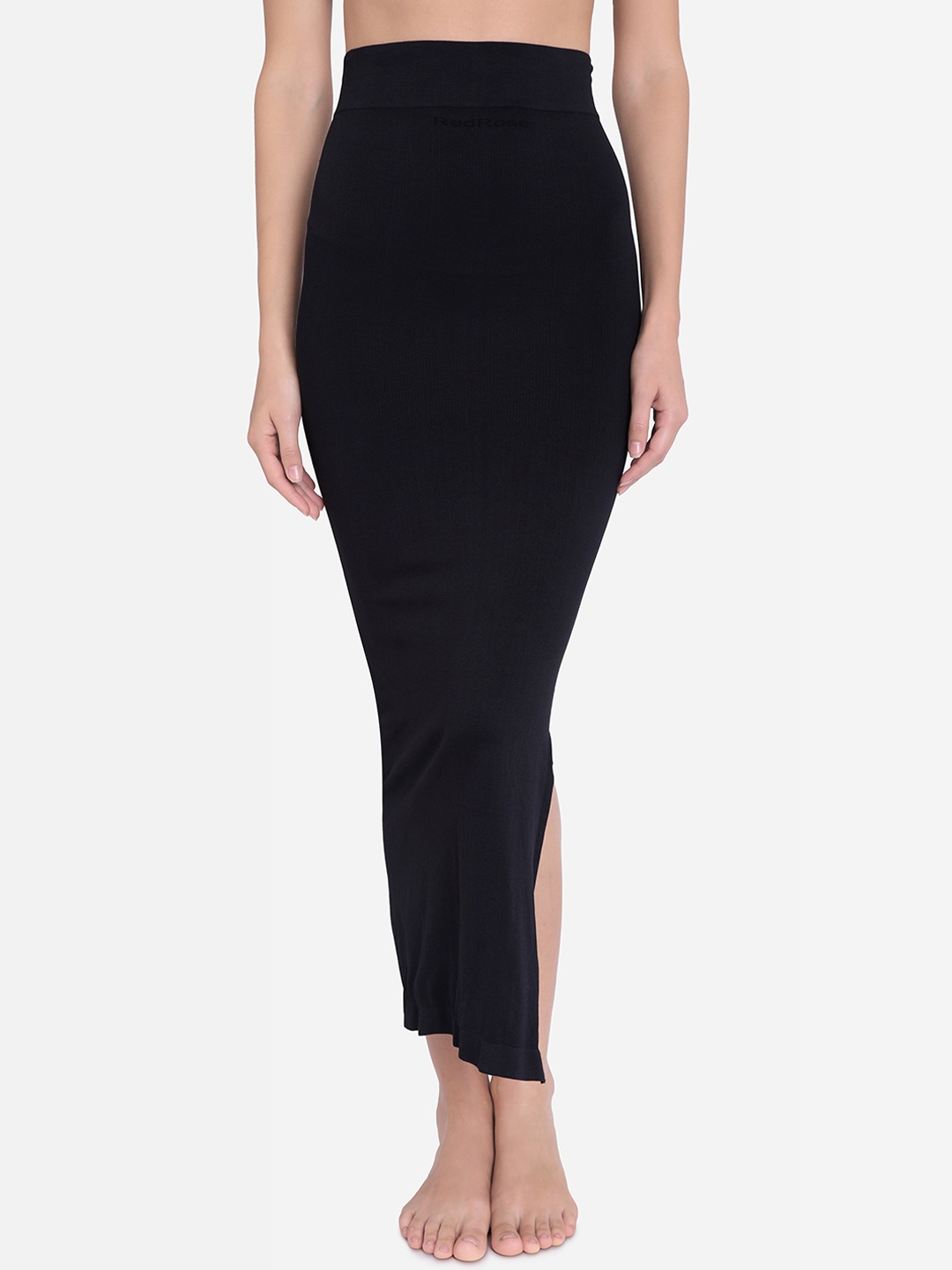 

Red Rose Women Black Solid Saree Shapewear