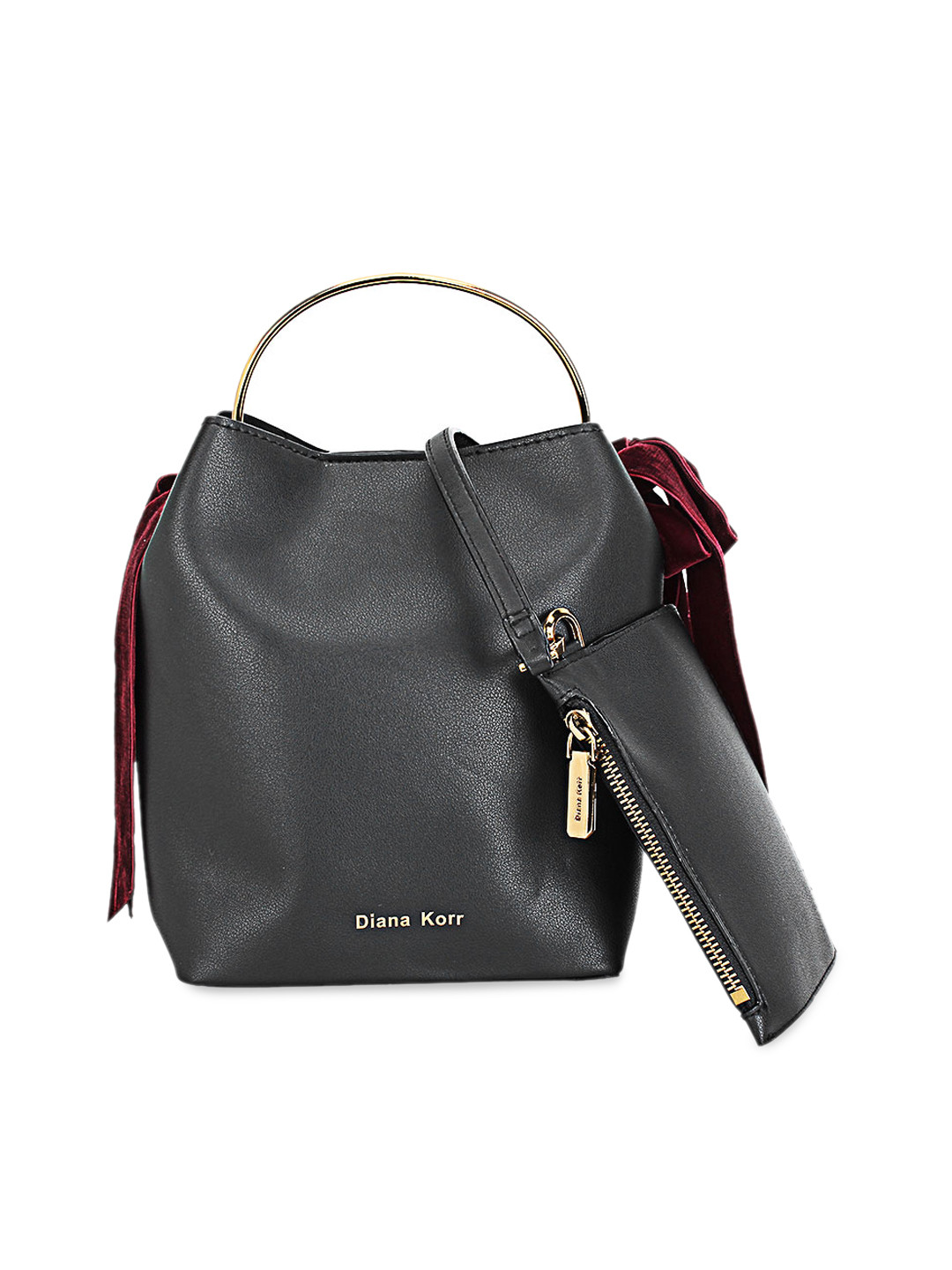

Diana Korr Black Solid Tote Bag