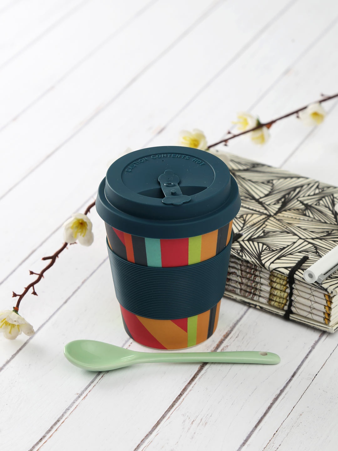 

India Circus by Krsnaa Mehta Blue & Orange Bamboo Frankie Cup