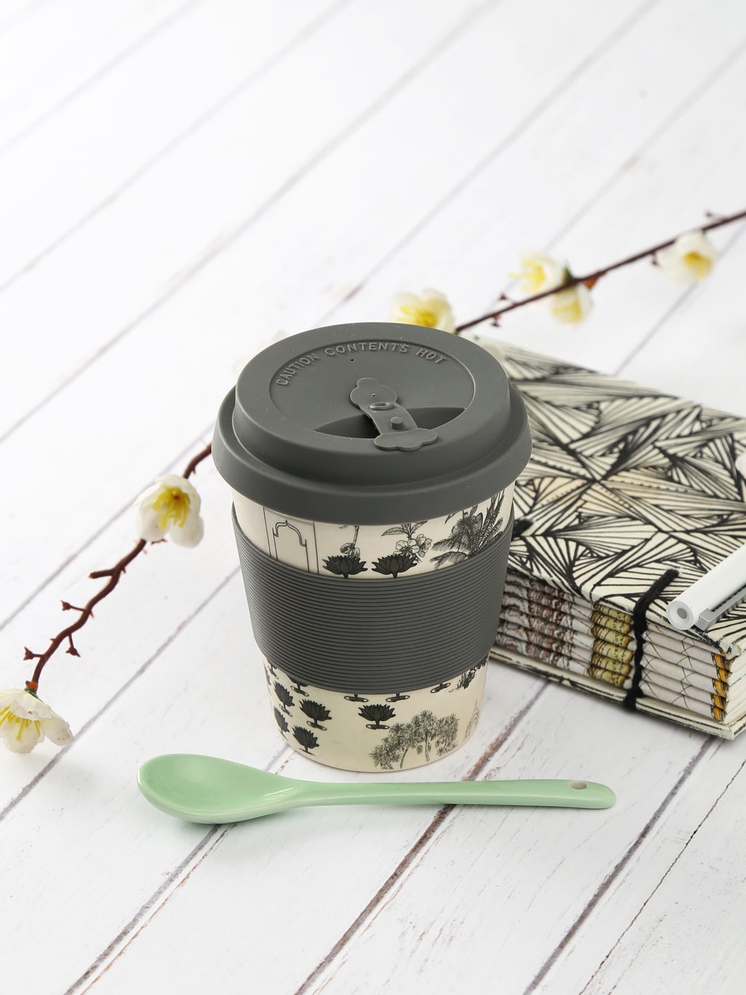 

India Circus by Krsnaa Mehta Black & Off-White Bamboo Frankie Cup