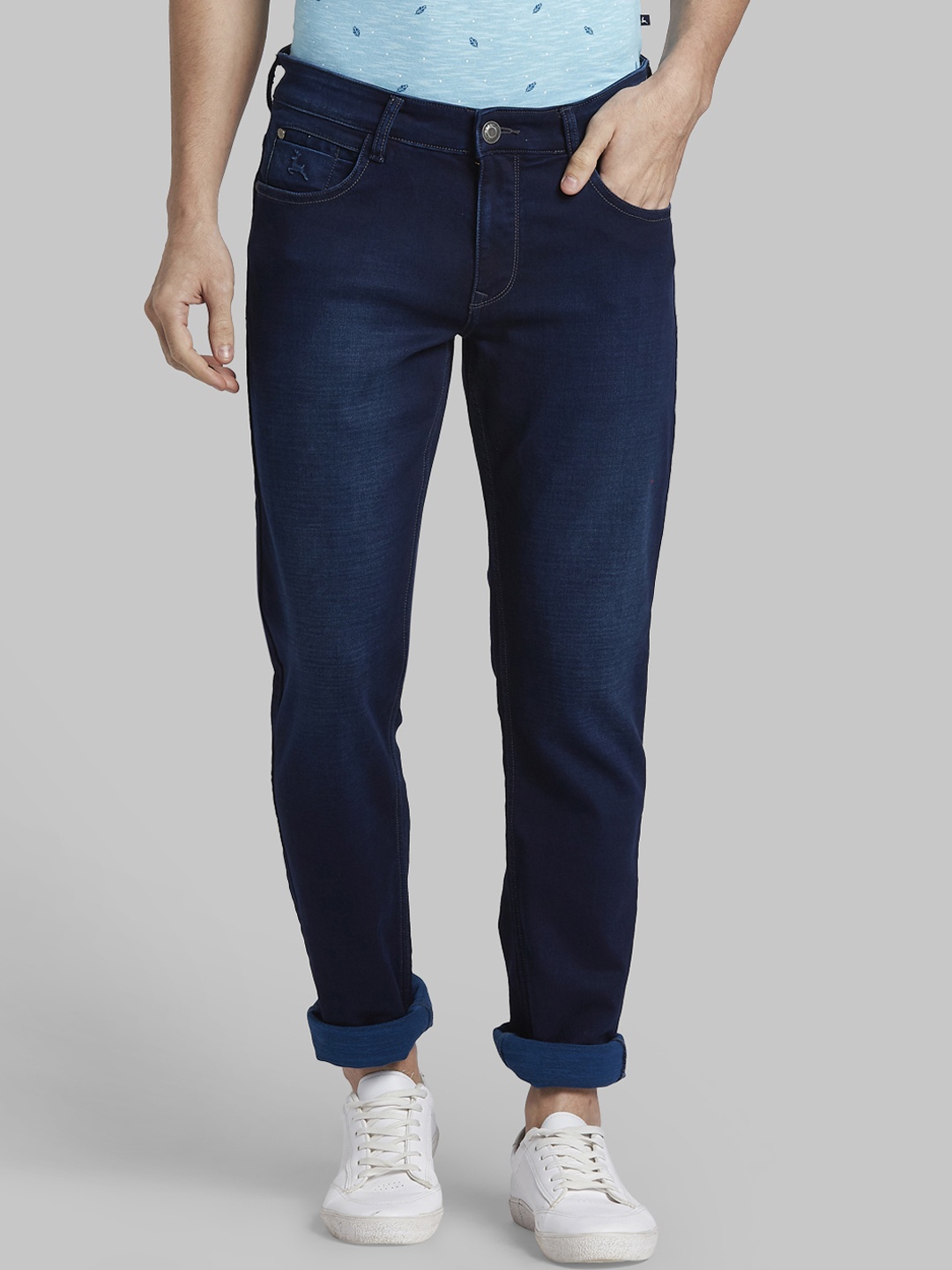 

Parx Men Blue Skinny Fit Mid-Rise Clean Look Jeans