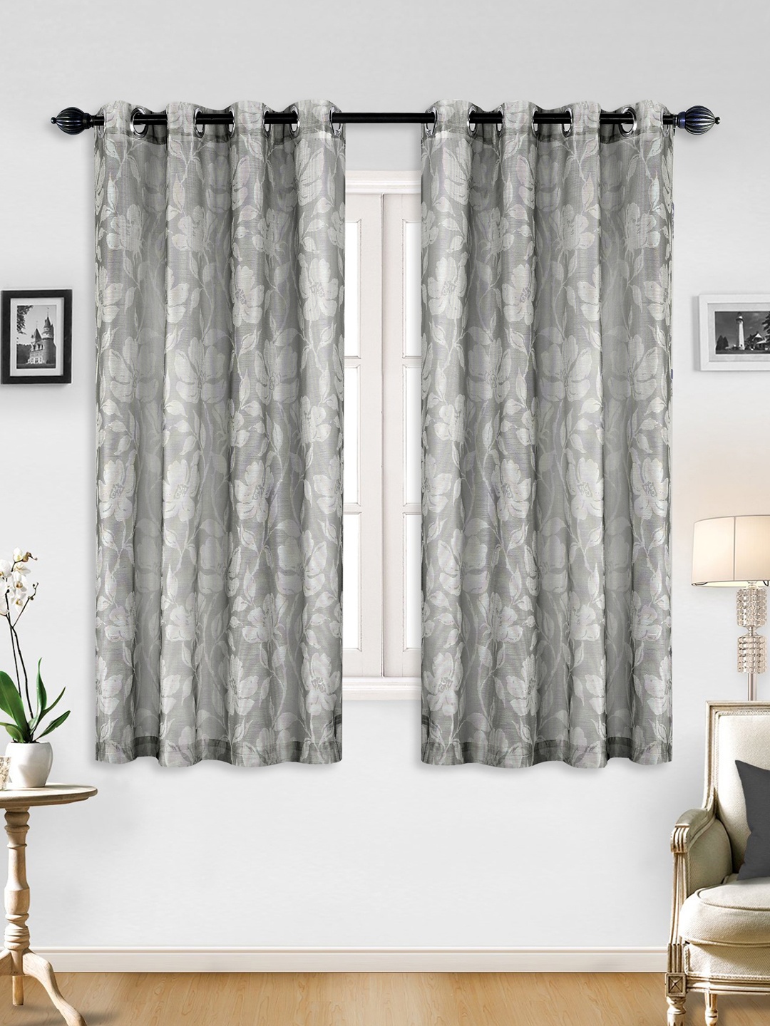 

Deco Window Grey Set of 2 Curtain Curtains