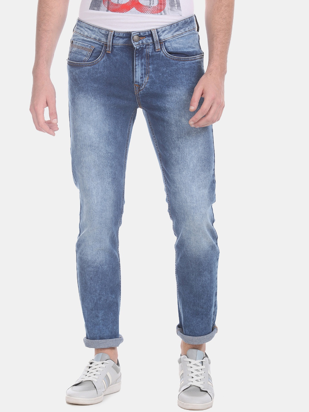 

Cherokee Men Blue Slim Fit Mid-Rise Clean Look Stretchable Jeans