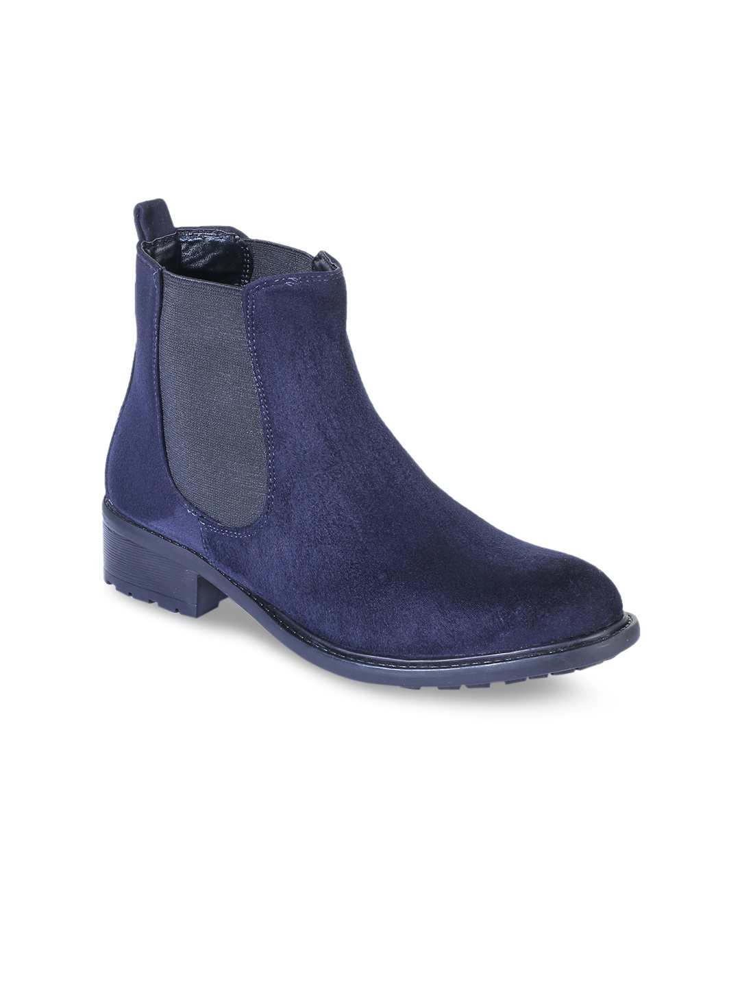 

Bruno Manetti Women Blue Suede Flat Boots