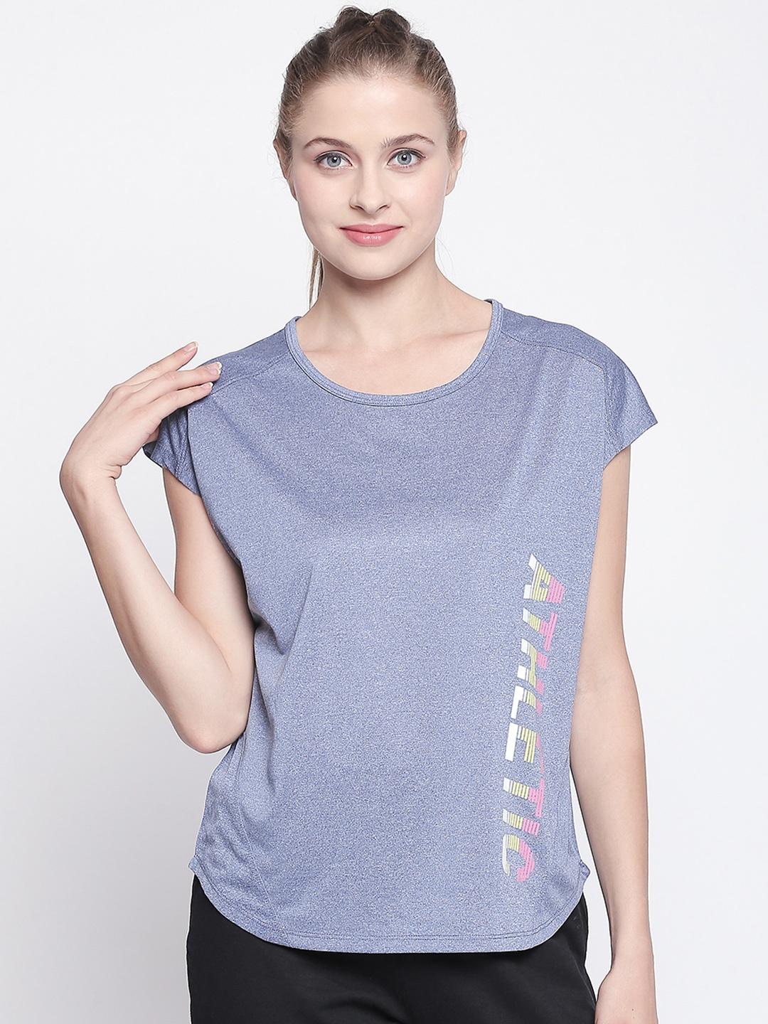 

Ajile by Pantaloons Women Blue Printed Top