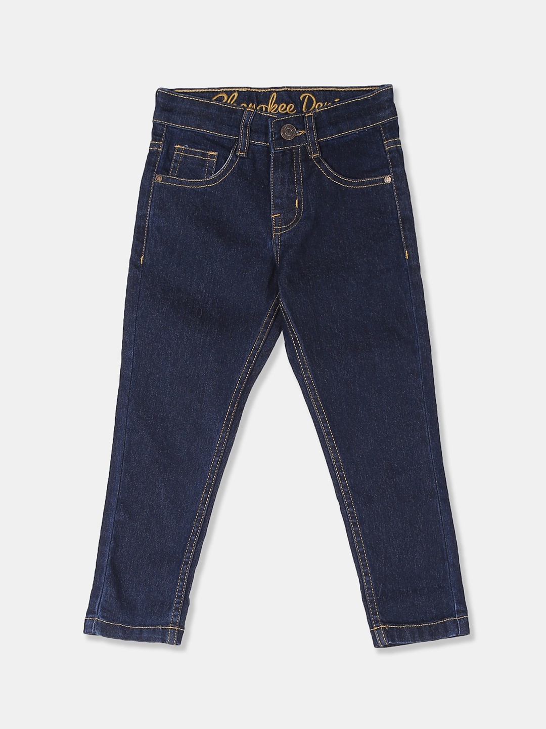

Cherokee Boys Blue Slim Fit Mid-Rise Clean Look Stretchable Jeans