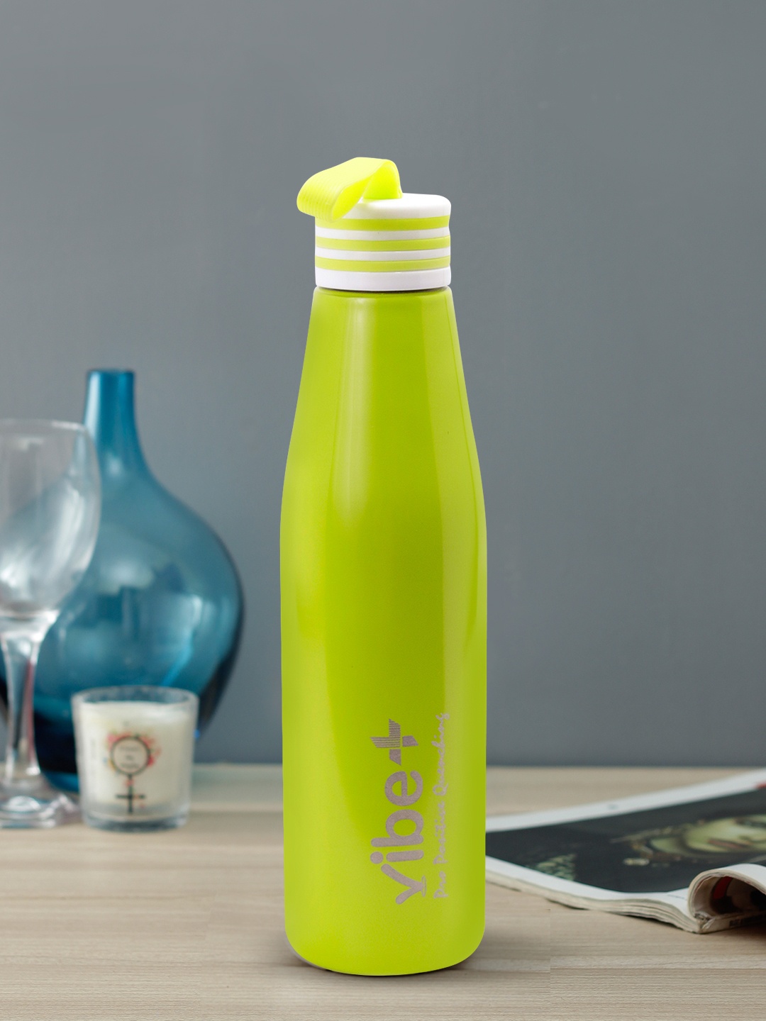 

Vibe Plus Unisex Green Solid Double Wall Stainless Steel Water Bottle 600ml