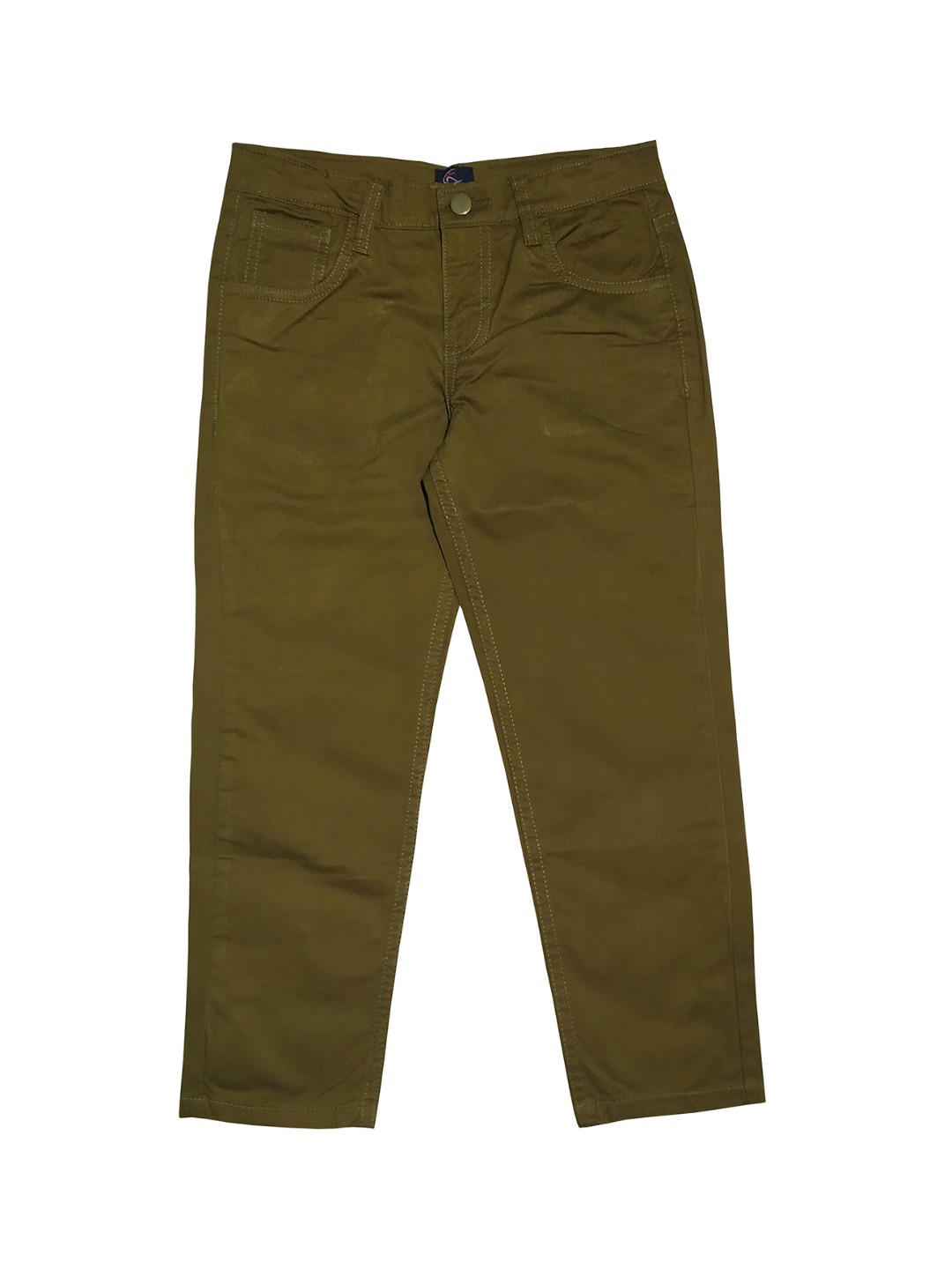 

KiddoPanti Boys Green Regular Fit Solid Trousers
