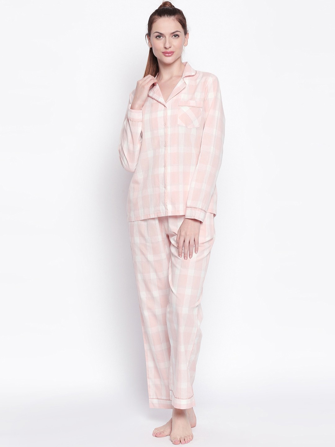 

Dreamz by Pantaloons Women Pink Printed Night suit
