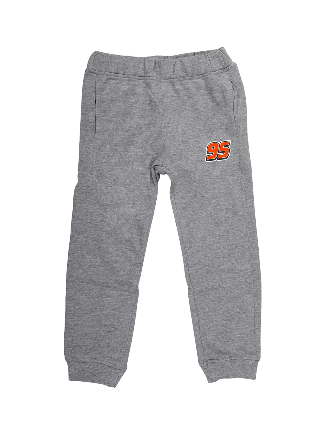 

YK Disney Boys Grey Melange Solid Slim-Fit Joggers